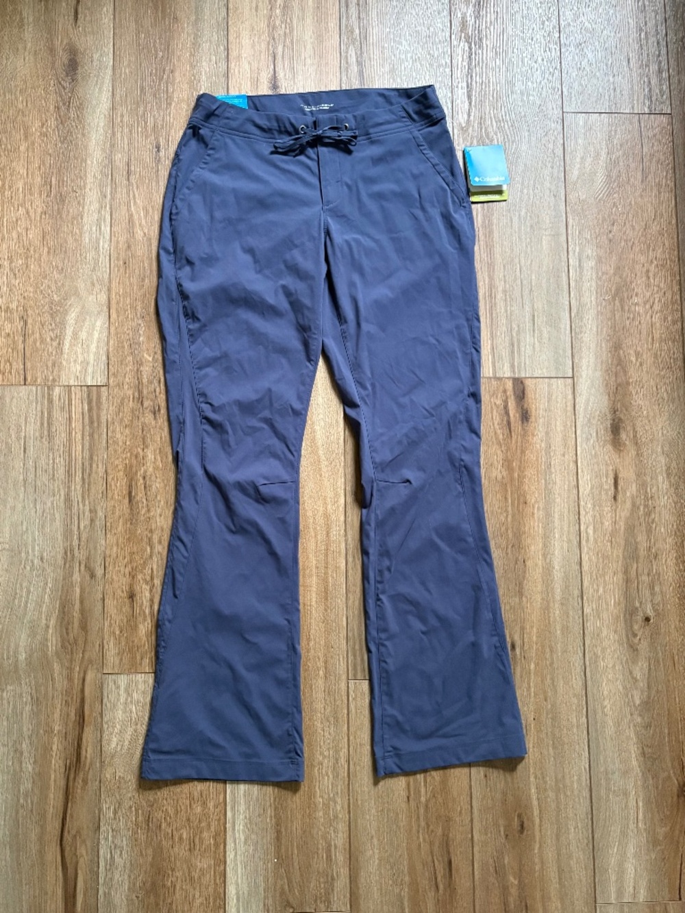 NWT Columbia Women’s Anytime Outdoor Boot Cut Pants Hiking Stretch Blue Size 10